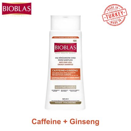 Bioblas Caffeine & Ginseng Shampoo 360ml turkey made