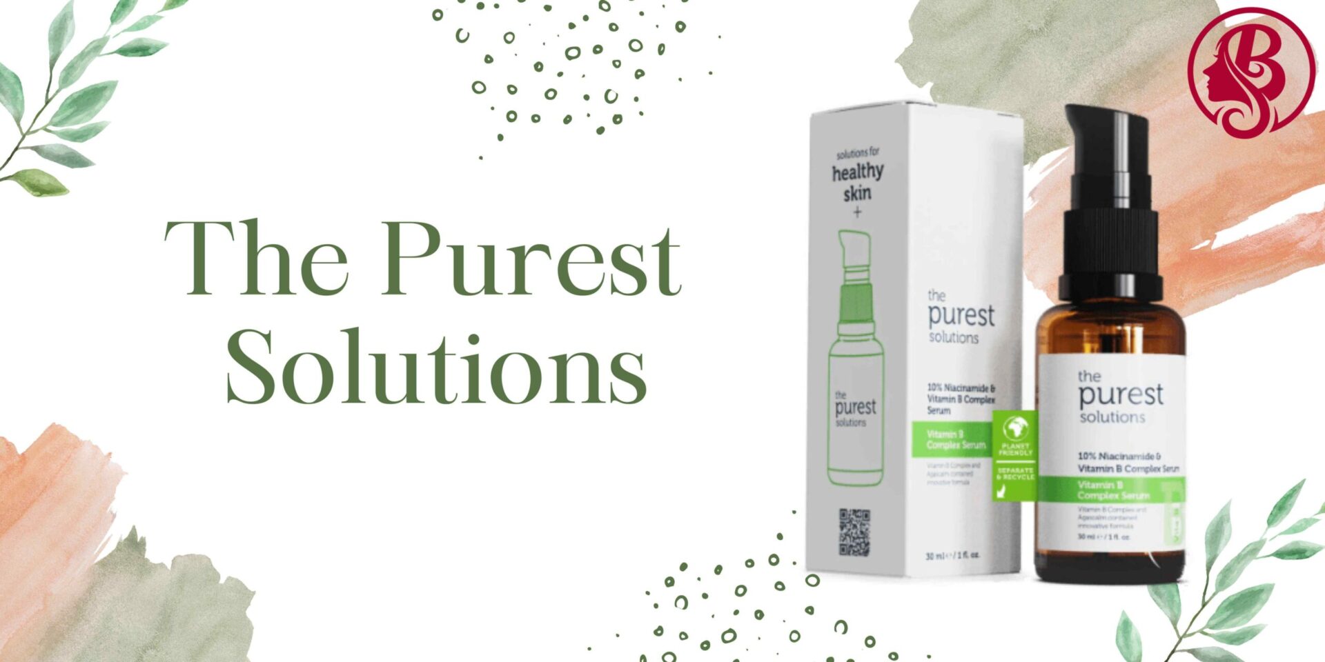 The Purest Solutions Vita-B Niacinamide %10 + Vita-B Complex Serum