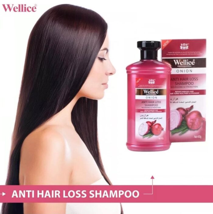 wellice anti hair shampoo 400 ml | Wellice Onion Anti Hair Loss Shampoo