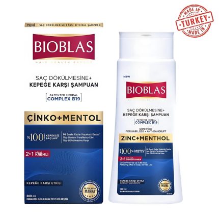 Bioblas Zinc + Menthol Shampoo 360ml Price