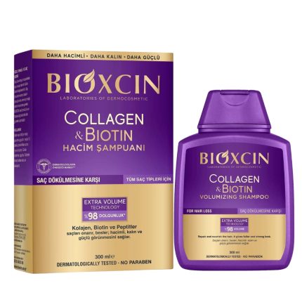 Bioxcin Collagen & Biotin Volumizing Shampoo 300ml