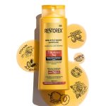 Restorex Nourishing Care Shampoo 500ml bottle for dry and damaged hair with herbal repair formula