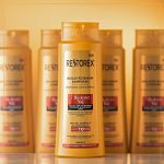 Restorex Nourishing Care Shampoo 500ml bottle for dry and damaged hair with herbal repair formula
