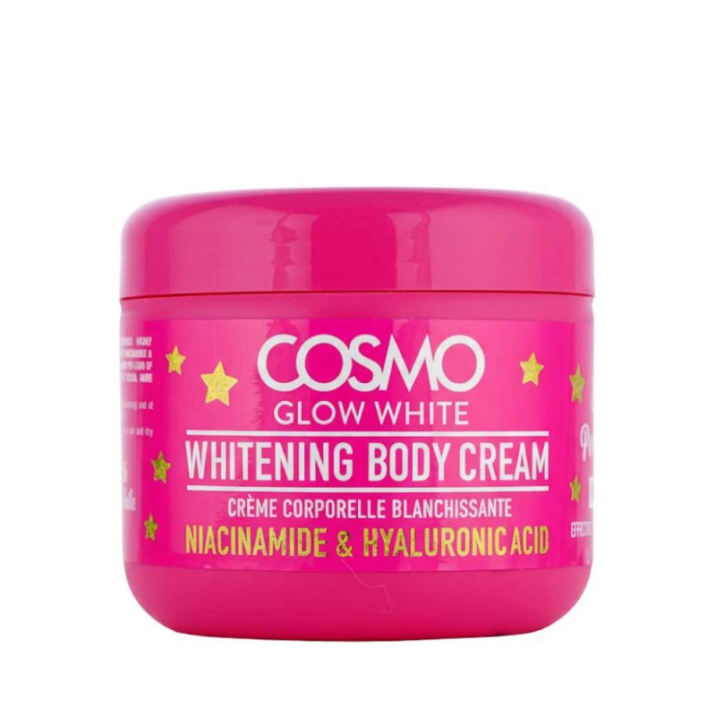 Cosmo Glow White Whitening Body Cream jar for full body skin brightening and hydration