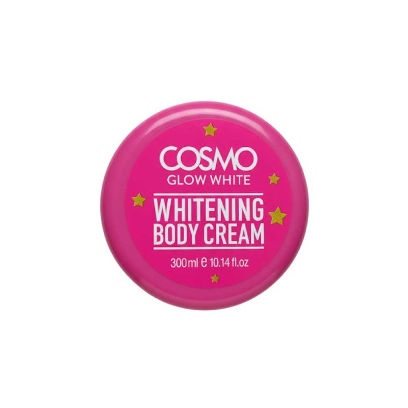 Cosmo Glow White Whitening Body Cream jar for full body skin brightening and hydration