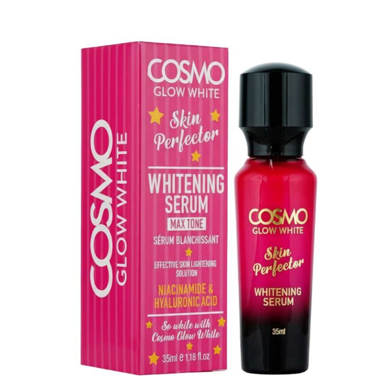 Cosmo Glow White Whitening Serum 35ml bottle for skin brightening and dark spot reduction